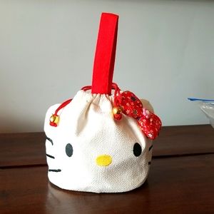 Vintage 2000 Sanrio Hello Kitty kinchaku bag